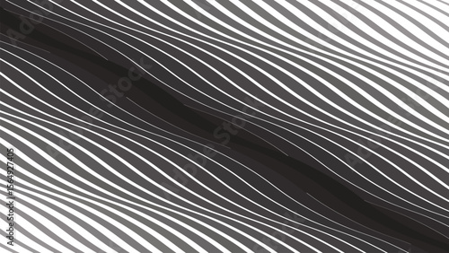 Wallpaper Mural Grey wavy stripes line seamless pattern background for modern abstract fabric wallpaper and digital design Torontodigital.ca
