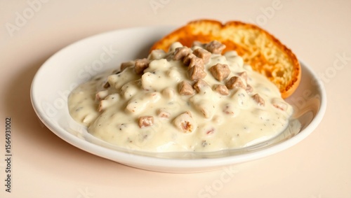 Creamed Chipped Beef Creamy Beef Toast Bread Breakfast Gravy Comfort Food American