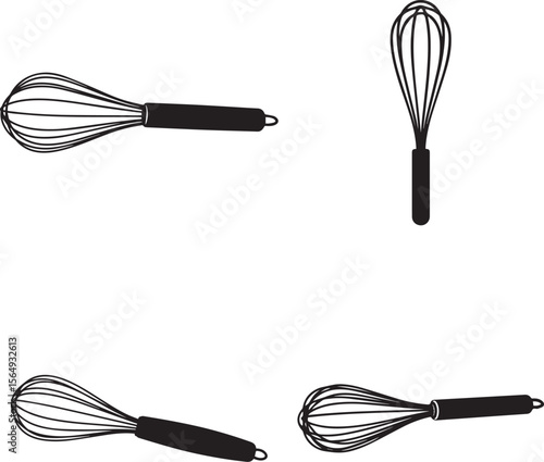 vector illustration of whisk