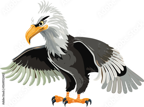 Captivating meeting of viewer and eagle sparks reverence for wild frontiers where nature reigns unchallenged and eternal