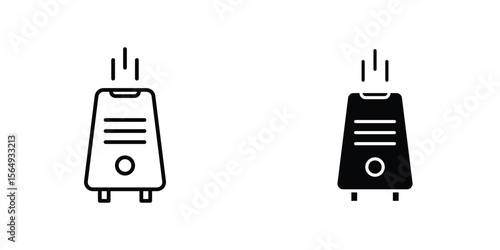 Air purifier icon design collection. Vector sign and symbol for UI designs