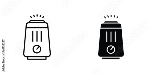 Air purifier icon design collection. Vector sign and symbol for UI designs