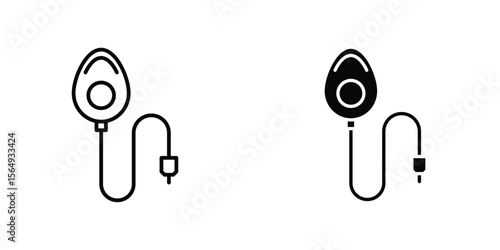 Anesthesia icon design collection. Vector sign and symbol for UI designs