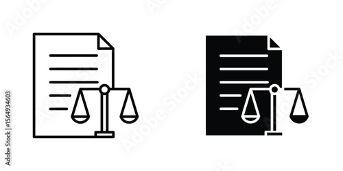 Balance sheet icon design collection. Vector sign and symbol for UI designs