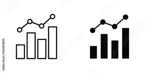 Benchmarking icon design collection. Vector sign and symbol for UI designs