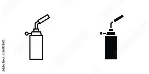 Blowtorch icon design collection. Vector sign and symbol for UI designs