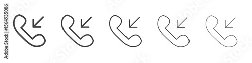 Call back icon Line graphics illustration symbol
