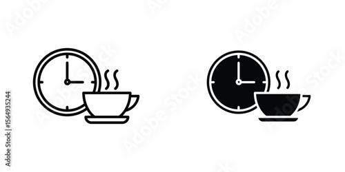 Break icon design collection. Vector sign and symbol for UI designs