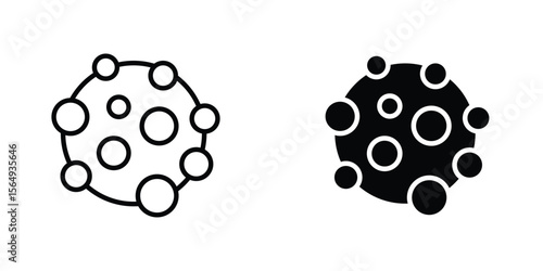 Cancer icon design collection. Vector sign and symbol for UI designs