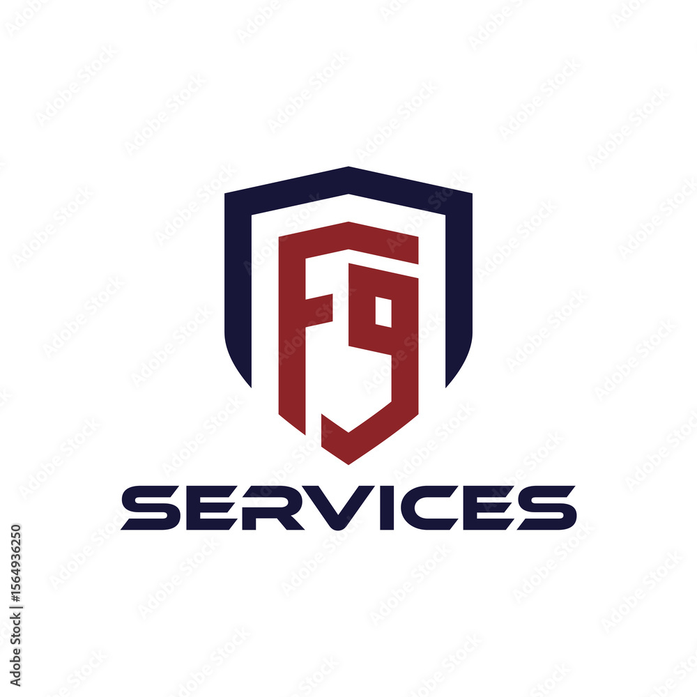 Fototapeta premium f9 service logo