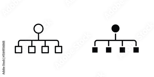 classification icon design collection. Vector sign and symbol for UI designs