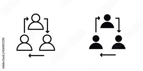 Coordinate icon design collection. Vector sign and symbol for UI designs