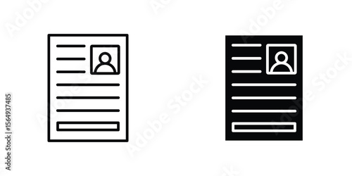 Criminal record icon design collection. Vector sign and symbol for UI designs