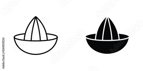 Hand Juicer icon design collection. Vector sign and symbol for UI designs