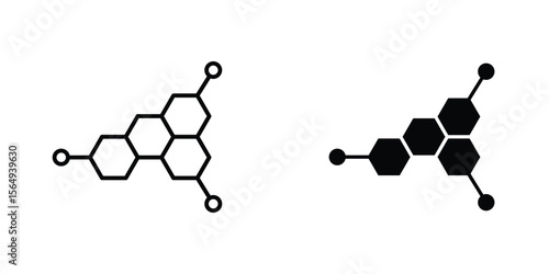 Hormones icon design collection. Vector sign and symbol for UI designs