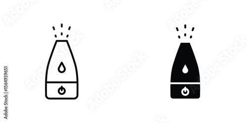 Humidifier icon design collection. Vector sign and symbol for UI designs
