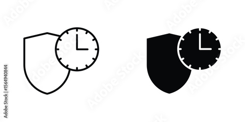 Long term icon design collection. Vector sign and symbol for UI designs