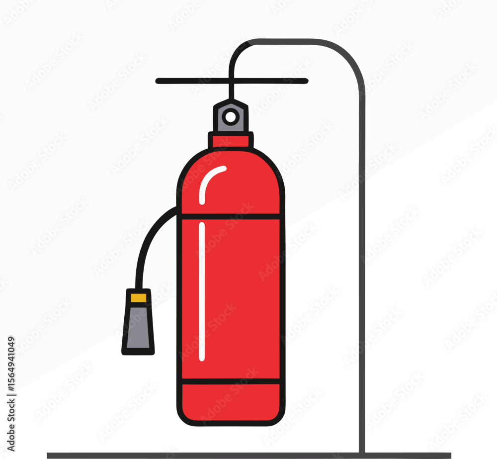fire extinguisher vector illustration fire extinguisher vector illustration