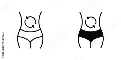 Metabolism icon design collection. Vector sign and symbol for UI designs