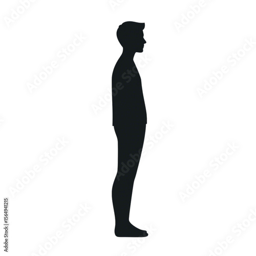 Flat icon of a user profile silhouette