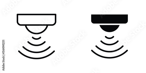 Motion sensor icon design collection. Vector sign and symbol for UI designs