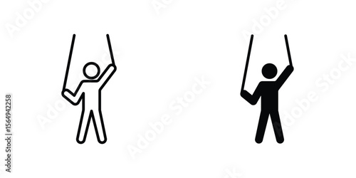 Puppet icon design collection. Vector sign and symbol for UI designs