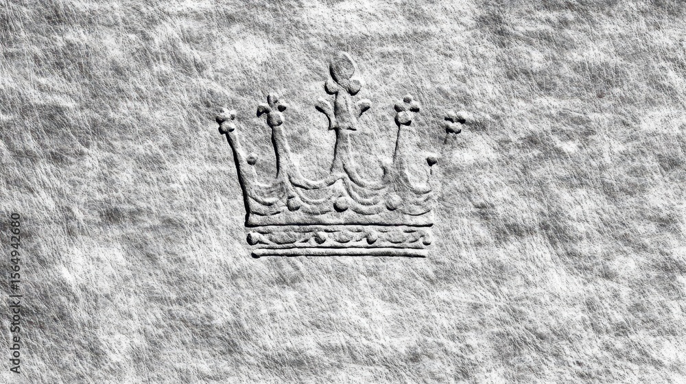 Obraz premium Stone Carved Crown Design