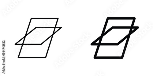 Roof window icon design collection. Vector sign and symbol for UI designs