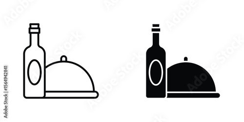 Room service icon design collection. Vector sign and symbol for UI designs