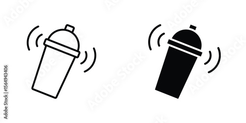 Shaker icon design collection. Vector sign and symbol for UI designs