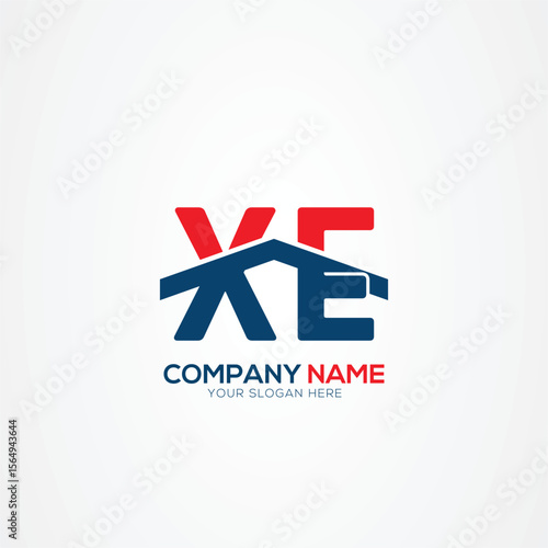 XE EX Creative Modern Letters Logo Design Element