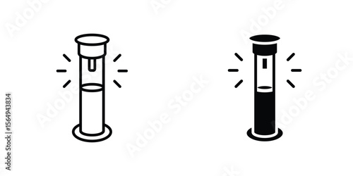 Solar Garden Light lamp icon design collection. Vector sign and symbol for UI designs