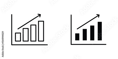 Stagflation icon design collection. Vector sign and symbol for UI designs