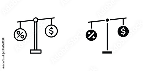 Taxes icon design collection. Vector sign and symbol for UI designs