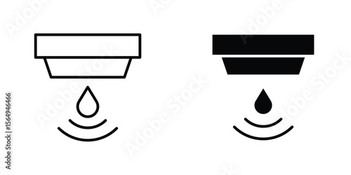 Water sensor icon design collection. Vector sign and symbol for UI designs