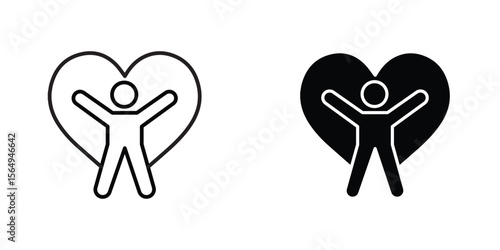 Wellness icon design collection. Vector sign and symbol for UI designs