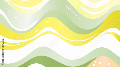 Vector wavy design with dots in pastel colors for background and decorative use