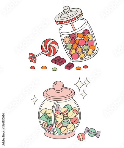 candy jar clipart 