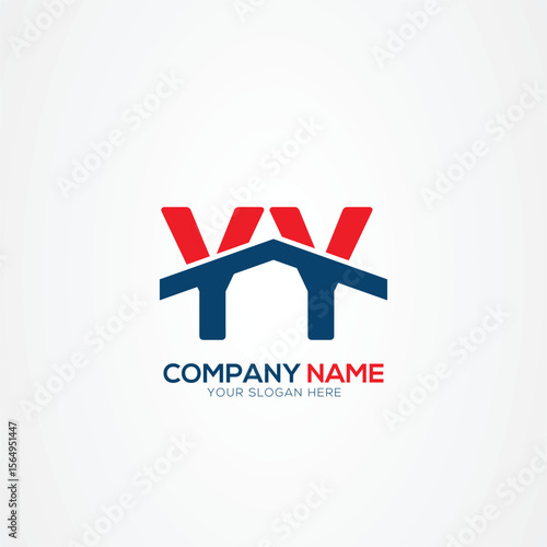 Y YY Creative Modern Letters Logo Design Element