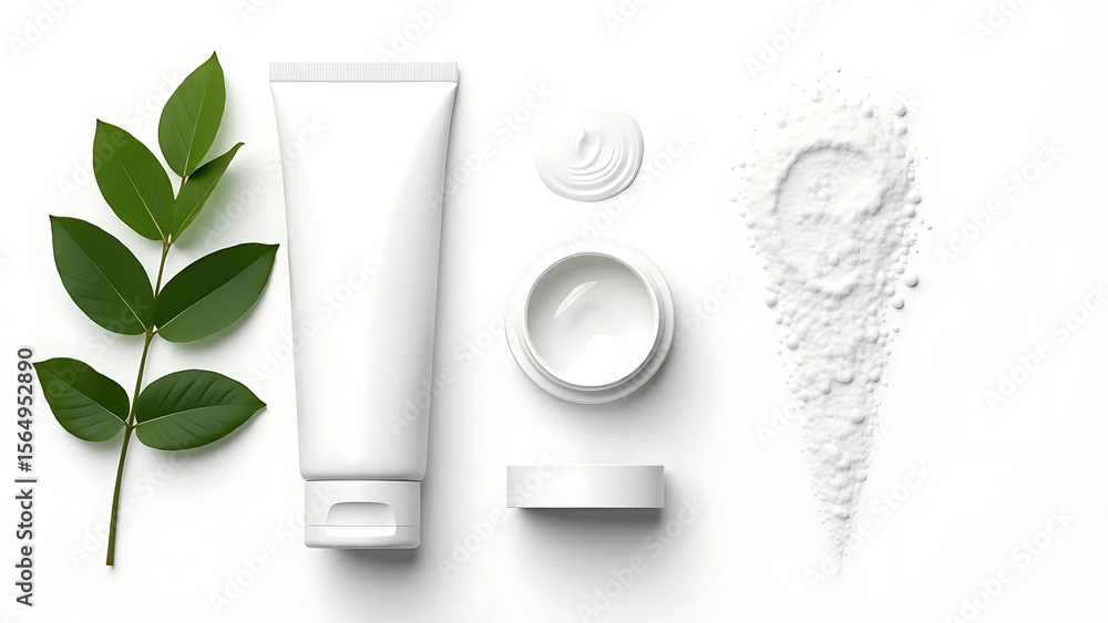 custom made wallpaper toronto digitalFlat Lay Smartphone Composition with Natural Elements on Light Grey Background