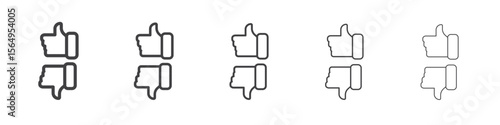 Criticism icon Line graphics illustration symbol