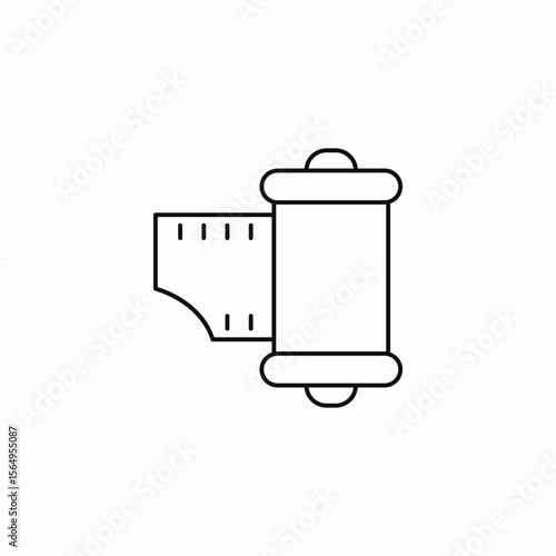 camera film roll icon sign vector