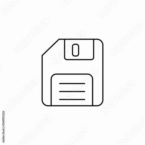 classic floppy disk icon sign vector