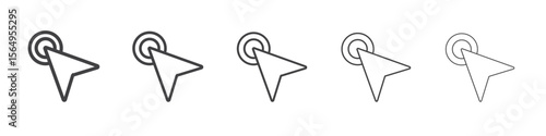 cursor icon Line graphics illustration symbol