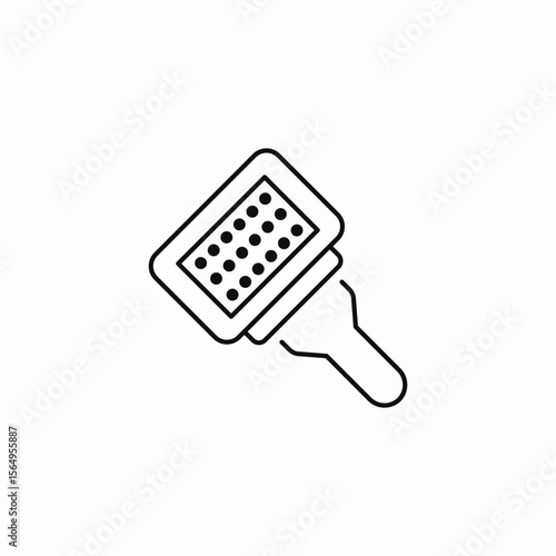 pet grooming brush icon sign vector