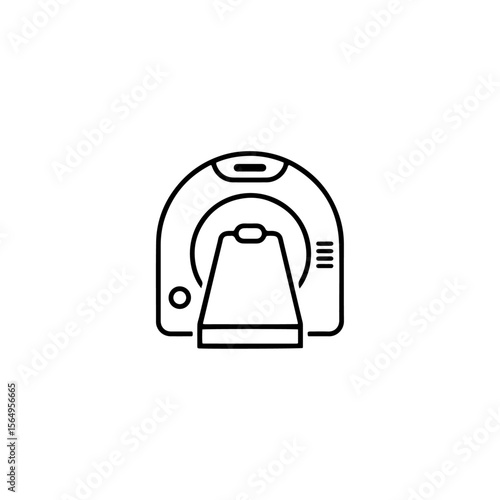 Magnetic resonance imaging icon flat vector design.