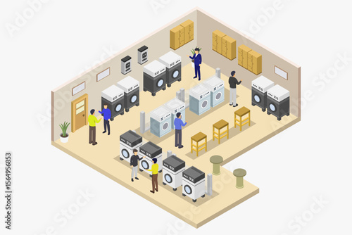 Laundry Room Isometric