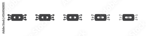 Digital Currency icon Line graphics illustration symbol