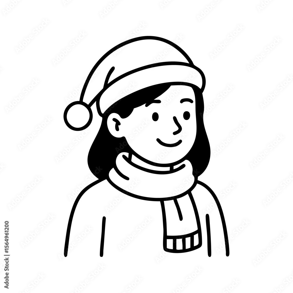 Obraz premium doodle character vector illustration