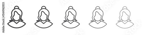 face massage icon Line graphics illustration symbol